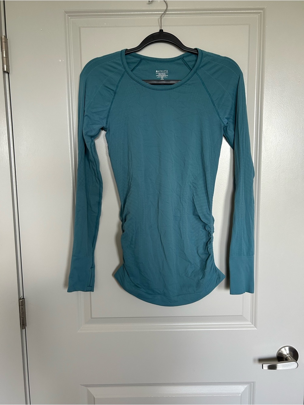 Athleta Teal Blue Long-Sleeve Performance Top